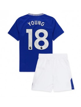 Everton Ashley Young #18 Dječji Domaci Dres kompleti 2024-25 Kratak Rukavima (+ kratke hlače)